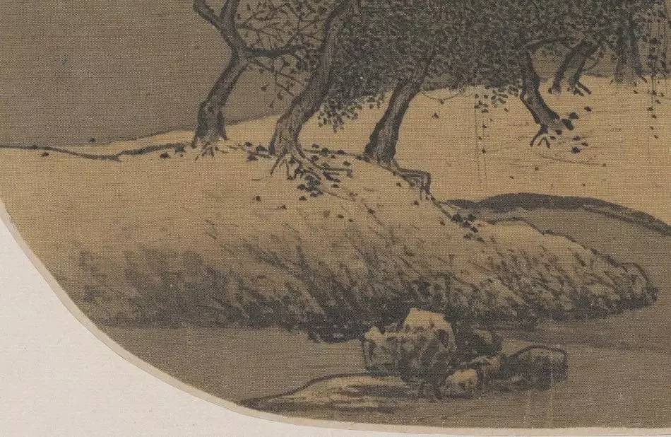 南宋畫家夏圭《寒林對(duì)雪圖》作品欣賞 南宋畫家夏圭《寒林對(duì)雪圖》作品欣賞