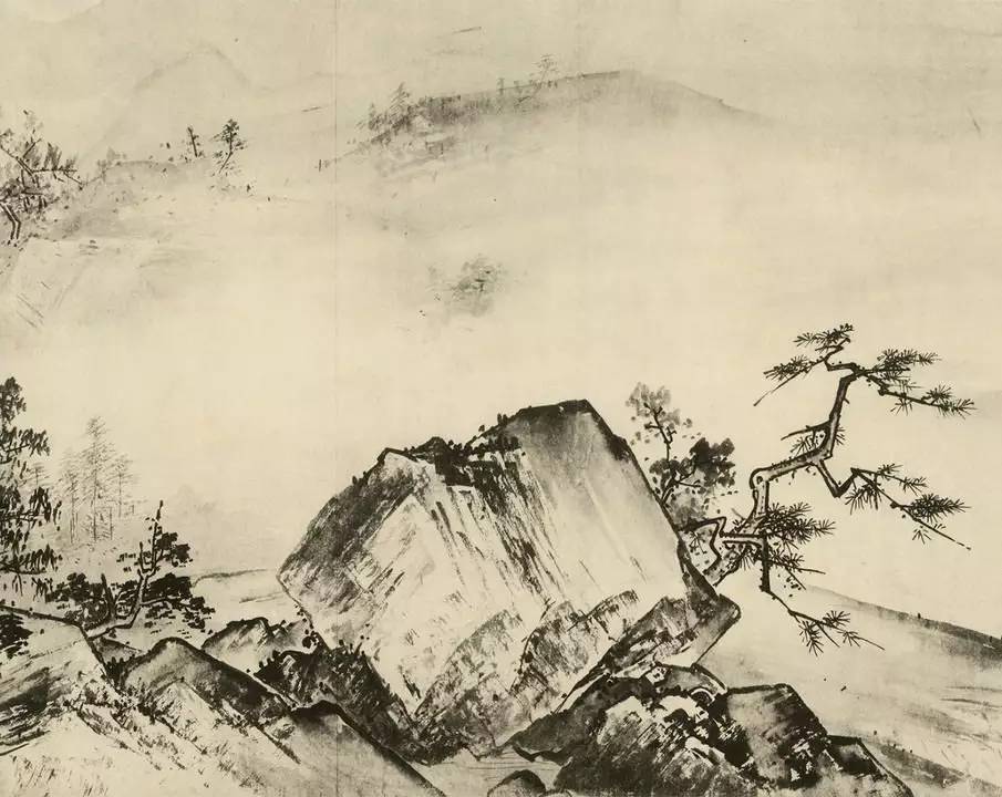 南宋畫家夏圭《寒林對(duì)雪圖》作品欣賞 南宋畫家夏圭《寒林對(duì)雪圖》作品欣賞