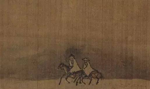 南宋畫家夏圭《寒林對(duì)雪圖》作品欣賞 南宋畫家夏圭《寒林對(duì)雪圖》作品欣賞
