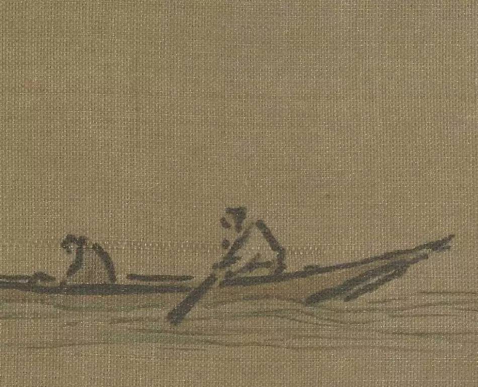 南宋畫家夏圭《寒林對(duì)雪圖》作品欣賞 南宋畫家夏圭《寒林對(duì)雪圖》作品欣賞