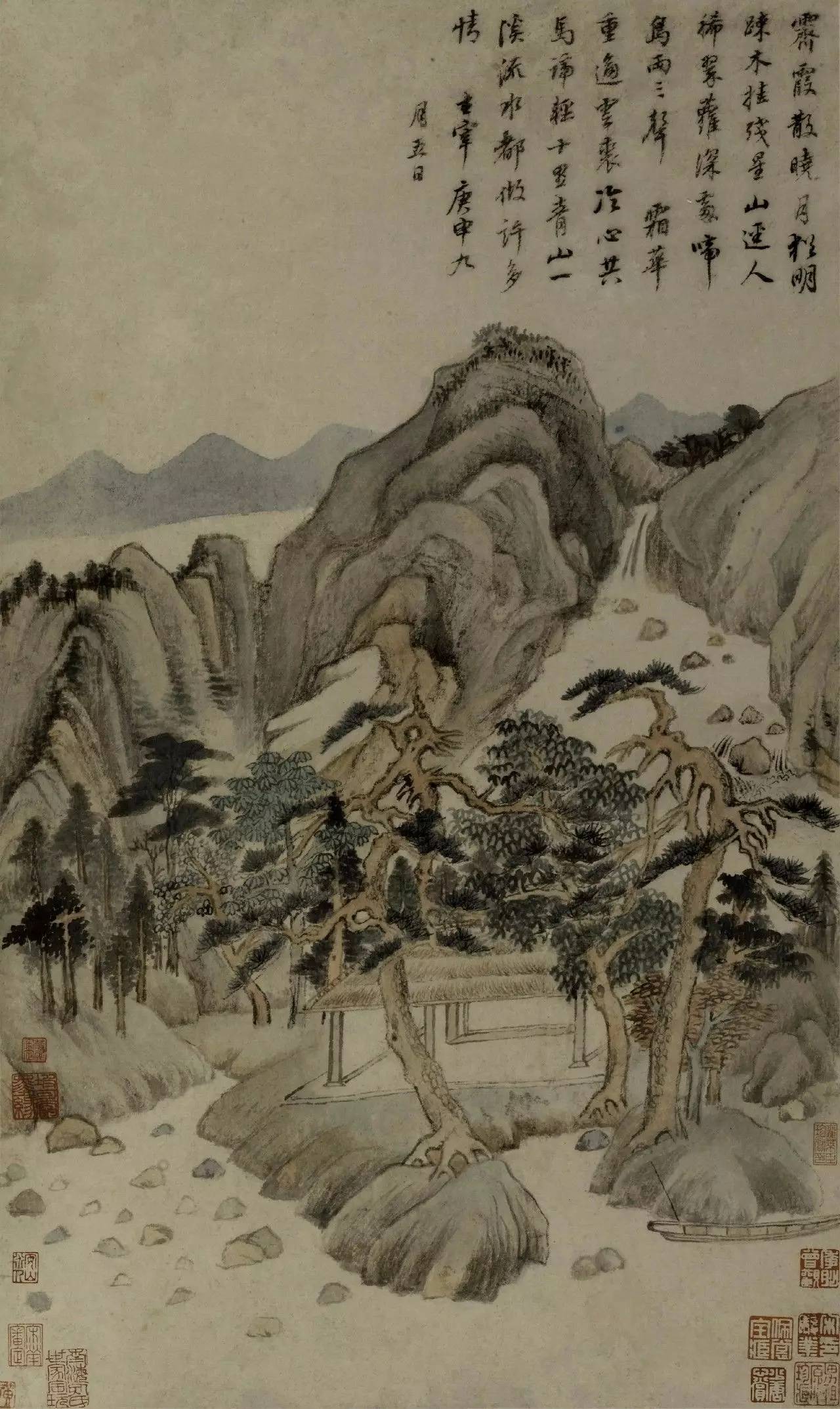董其昌《秋興八景圖》書法欣賞