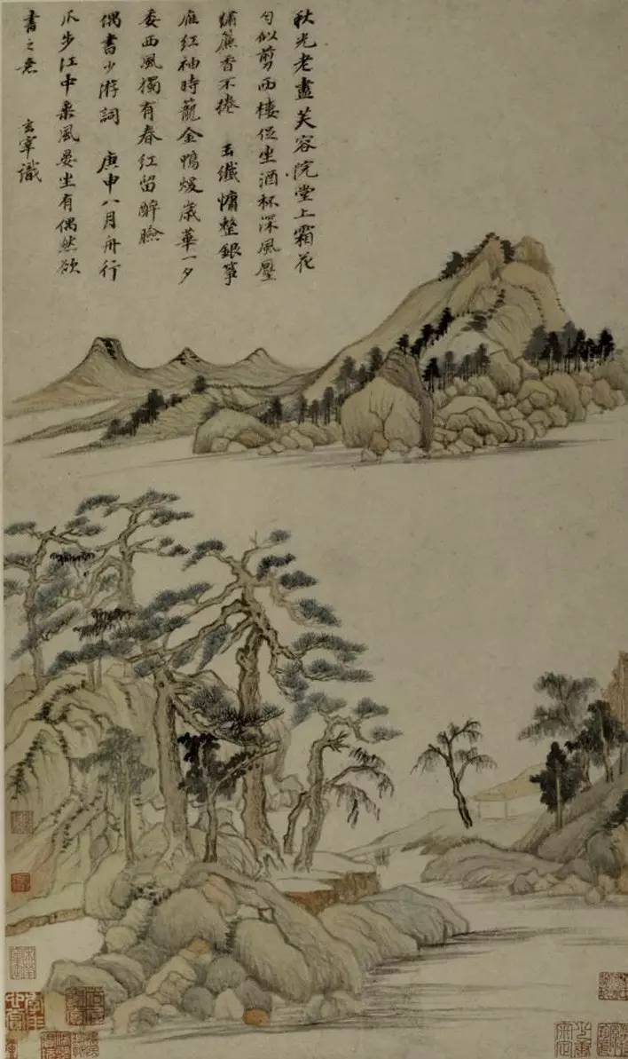 董其昌《秋興八景圖》書法欣賞