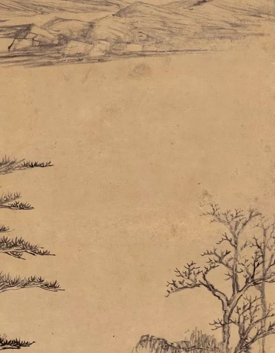 明代董其昌《疏林遠(yuǎn)岫圖》賞析