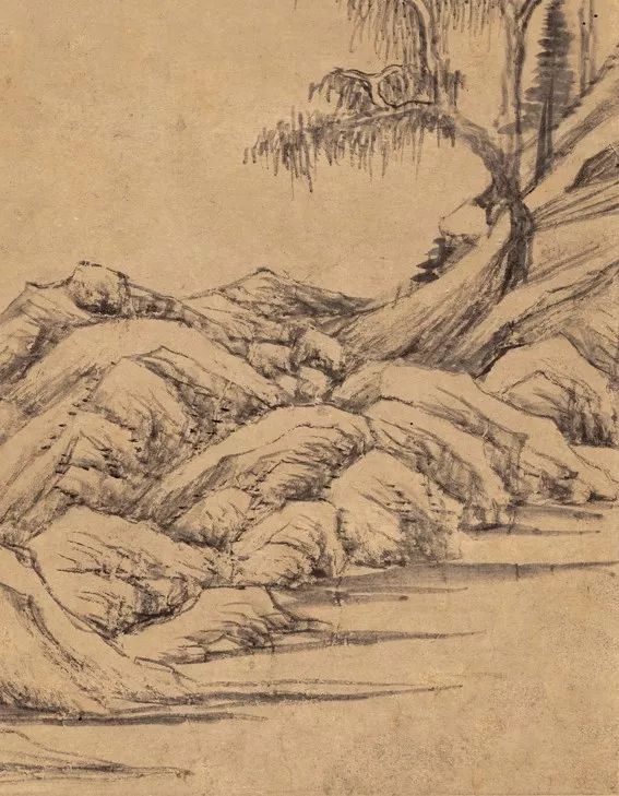 明代董其昌《疏林遠(yuǎn)岫圖》賞析