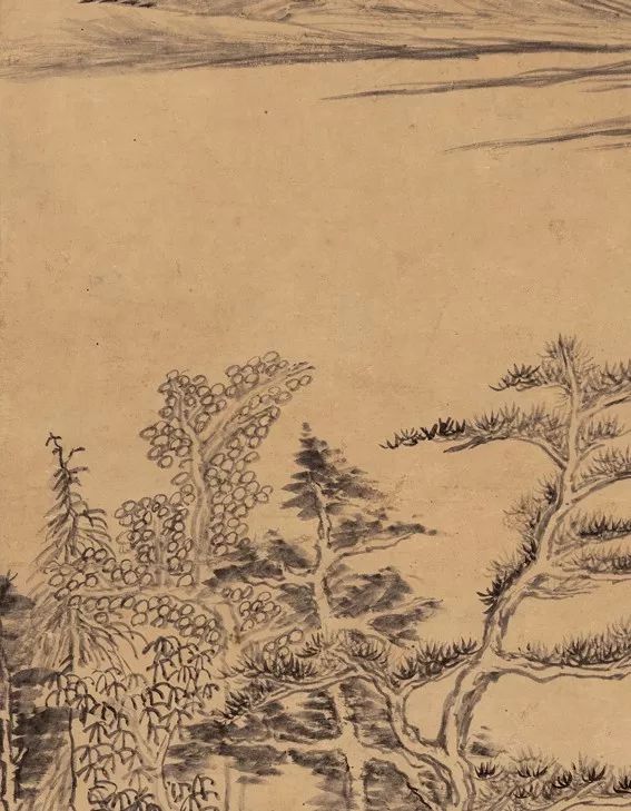 明代董其昌《疏林遠(yuǎn)岫圖》賞析