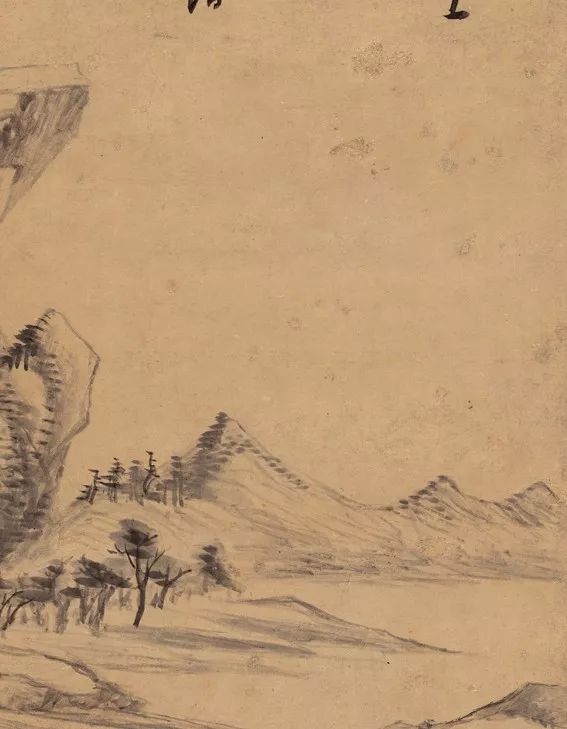 明代董其昌《疏林遠(yuǎn)岫圖》賞析