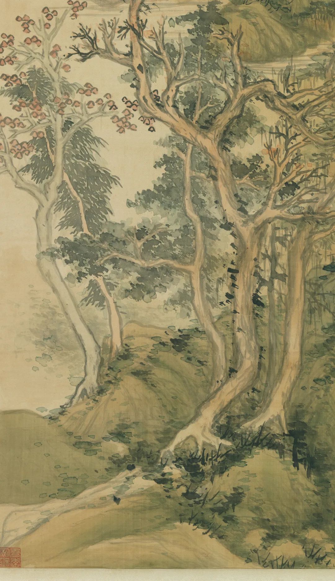 董其昌《霜林秋思圖》