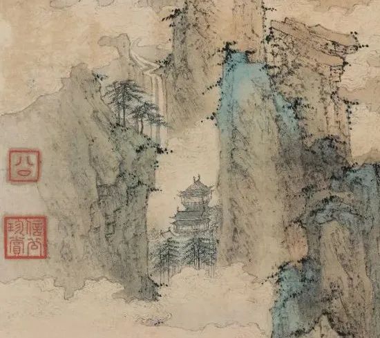 仇英《仙山樓閣圖》