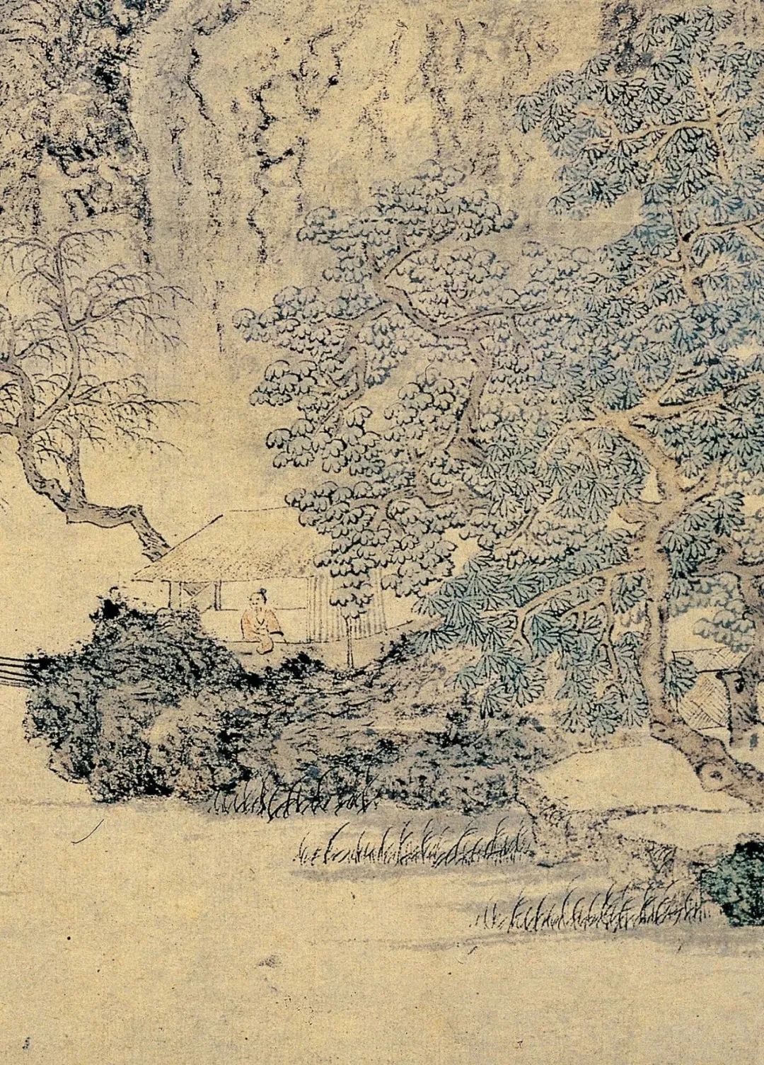 文徵明《綠蔭草堂圖》山水畫欣賞