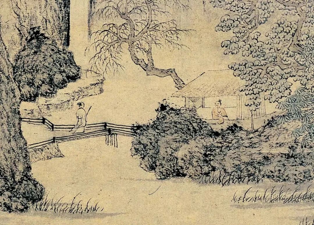 文徵明《綠蔭草堂圖》山水畫欣賞