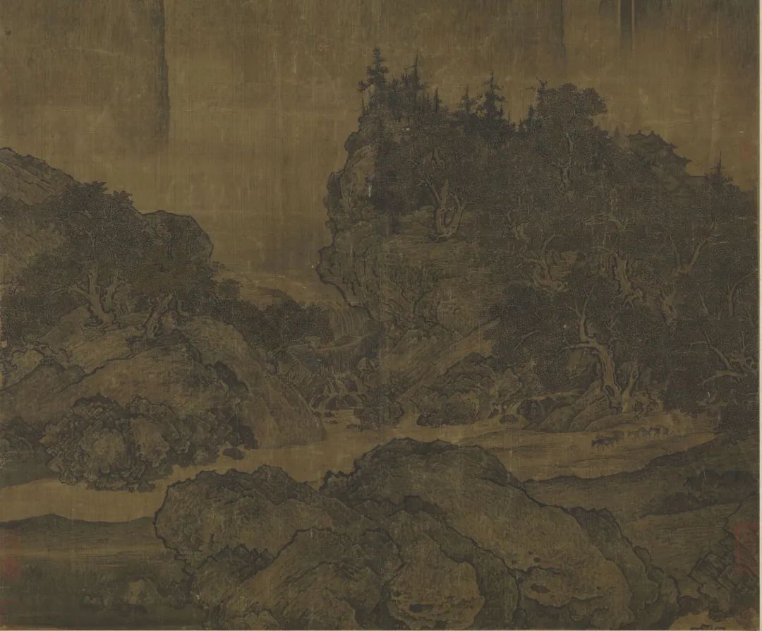 范寬山水畫《溪山行旅圖》