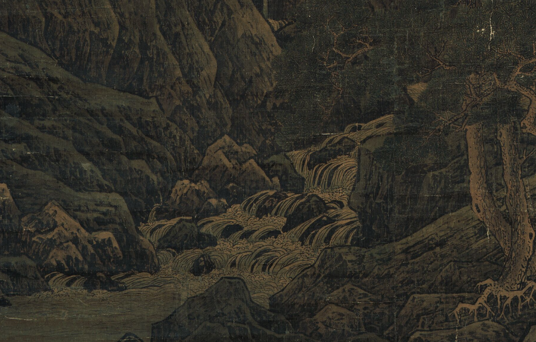 李唐《萬壑松風圖》山水畫