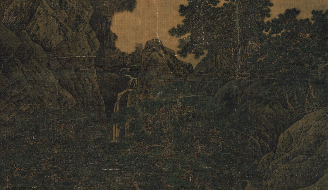 李唐《萬壑松風圖》山水畫