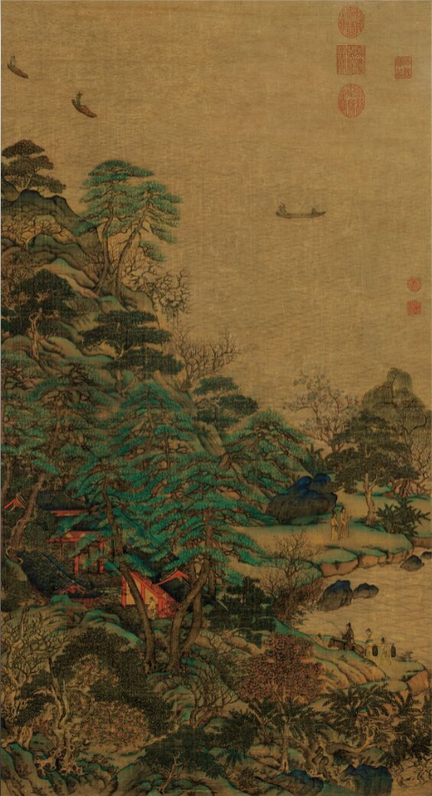 李思訓(xùn)《江帆樓閣圖》 李思訓(xùn)《江帆樓閣圖》