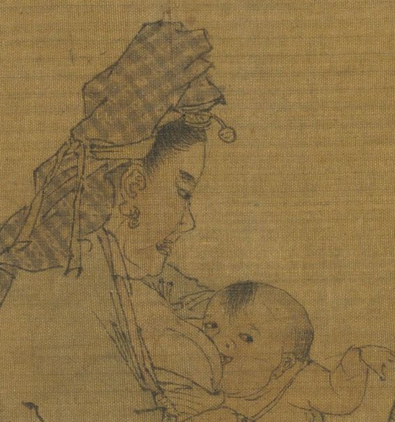 李嵩《市擔嬰戲圖》