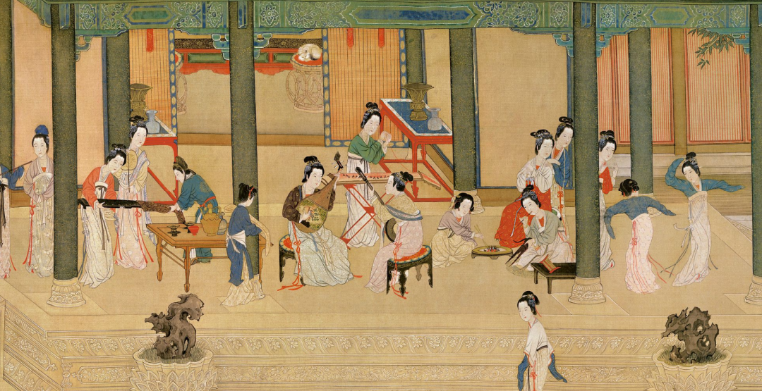 仇英《漢宮春曉圖》