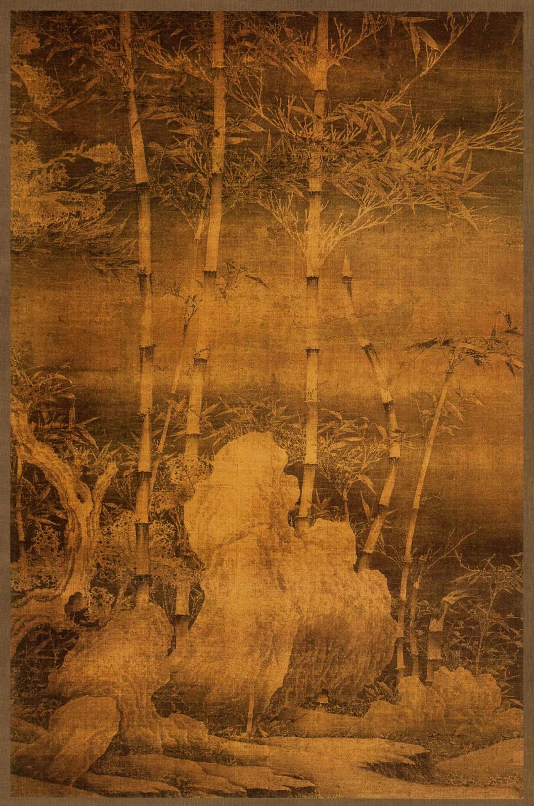 徐熙《雪竹圖》花鳥畫 徐熙《雪竹圖》花鳥畫