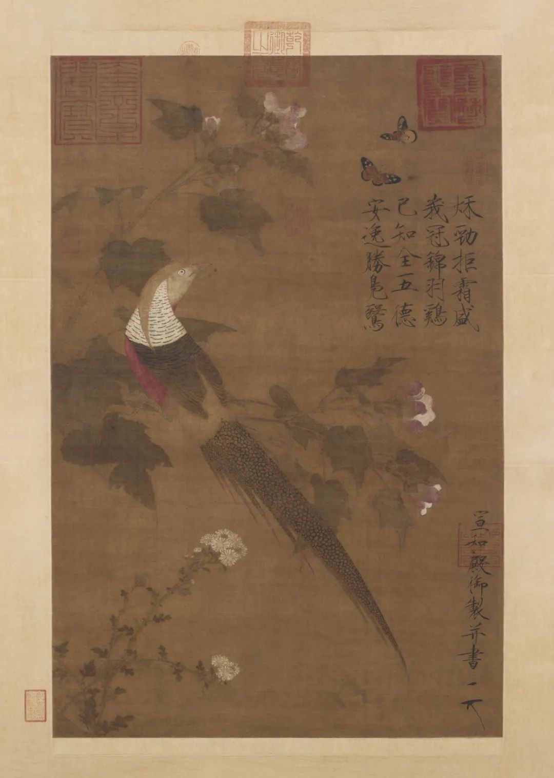 趙佶《芙蓉錦雞圖》 趙佶《芙蓉錦雞圖》