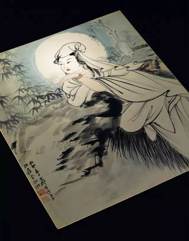 百年巨匠張大千傳世名畫《水月觀音》欣賞