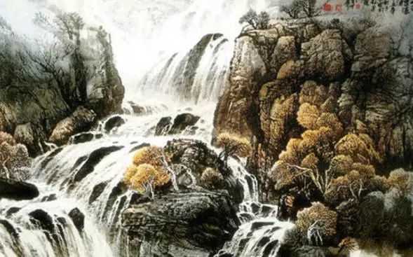王中年山水畫作品及技法欣賞