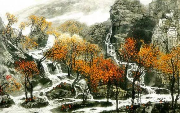 王中年山水畫作品及技法欣賞