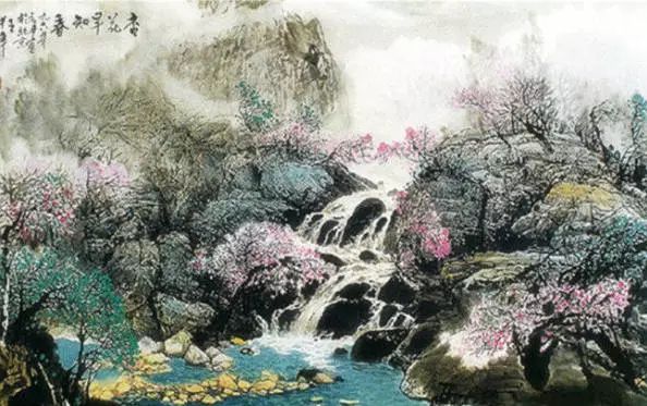 王中年山水畫作品及技法欣賞