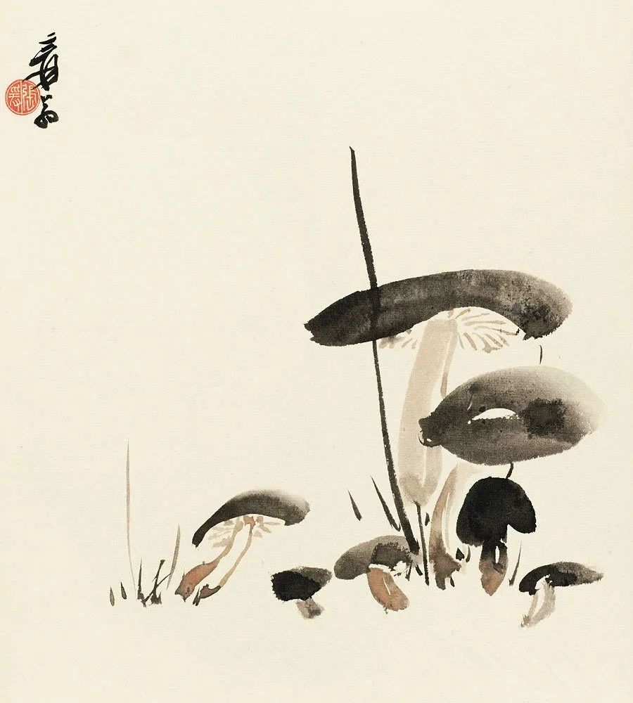 張大千花鳥畫果蔬圖