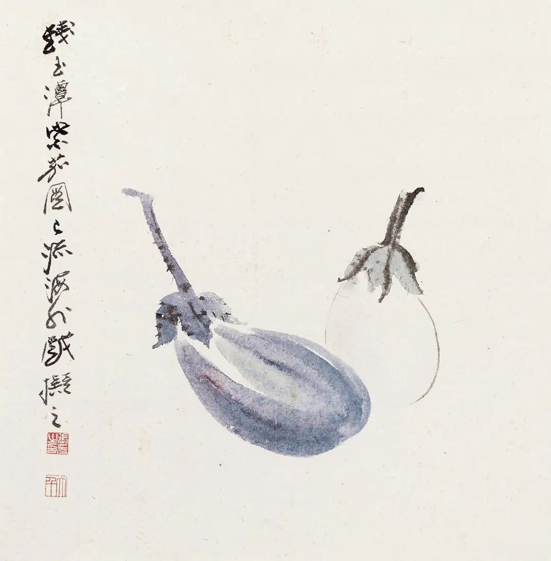 張大千花鳥畫果蔬圖