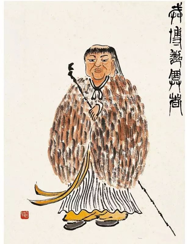 齊白石【十八尊者造像圖冊】