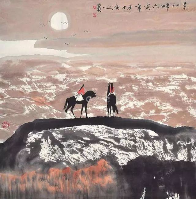 當代著名山水畫家白庚延山水作品欣賞