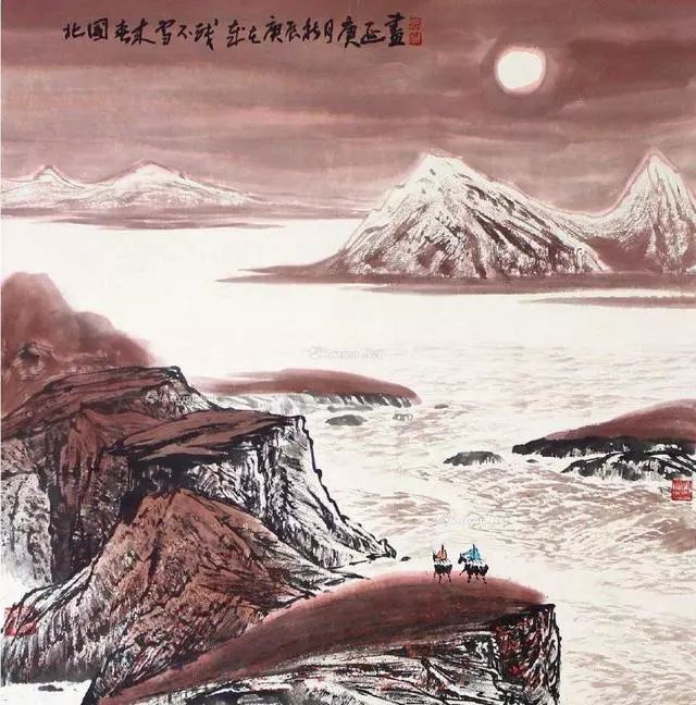 當代著名山水畫家白庚延山水作品欣賞